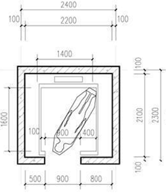 residential stretcher lift kuiko elevator elevator shaft size